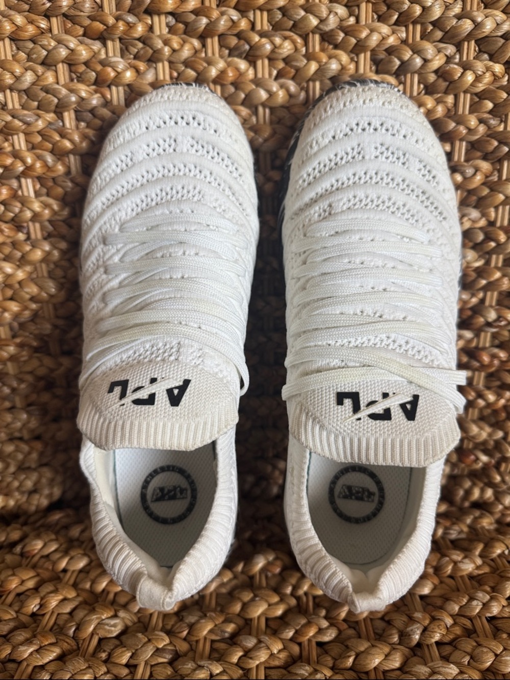 A.P.C. White Knit Athletic Sneakers